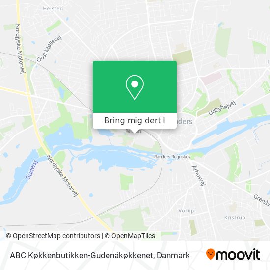 Vej Til Abc Kokkenbutikken Gudenakokkenet I Randers Med Bus Jernbane Eller Bybane