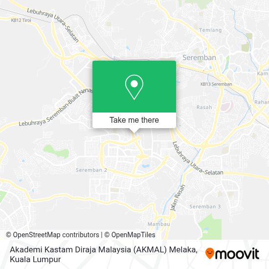 Peti surat 160, bukit baru, hang tuah jaya, 75730 melaka. Cara Ke Akademi Kastam Diraja Malaysia Akmal Melaka Di Seremban Menggunakan Bis Atau Kereta
