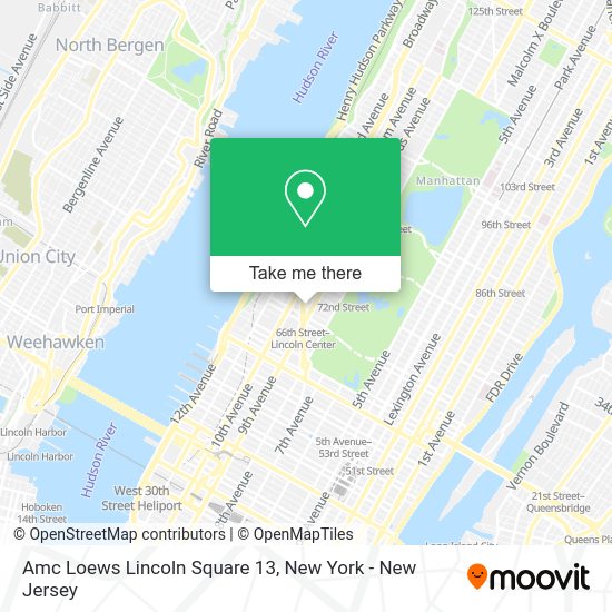 However the most optimum seats are normally centre row or one above the . How To Get To Amc Loews Lincoln Square 13 In Manhattan By Subway Bus Or Train
