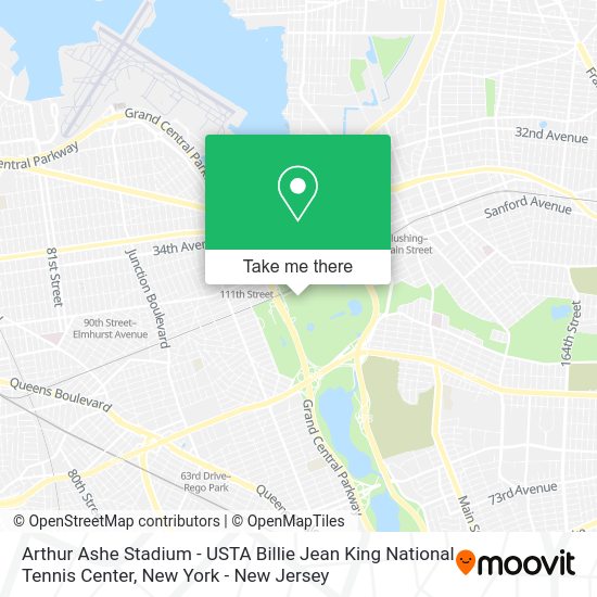 Nearest city to this article: How to get to Arthur Ashe Stadium - USTA Billie Jean King National