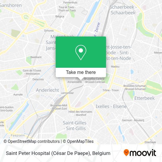 How To Get To Chu Saint Pierre Umc Sint Pieter In Brussel By Bus Train Or Light Rail