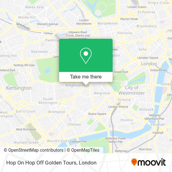 You can book here 1 day, 24, 48, and 72 hours tour. How To Get To Hop On Hop Off Golden Tours In Knightsbridge By Bus Tube Or Train