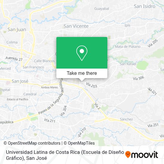 How To Get To Universidad Latina De Costa Rica Escuela De Diseno Grafico In Curridabat By Bus Or Train