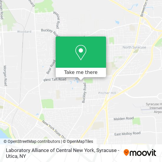 Laboratory alliance of central new york, llc 115 continuum drive, suite 2a | liverpool, ny 13088 How To Get To Laboratory Alliance Of Central New York In Syracuse Utica Ny By Bus