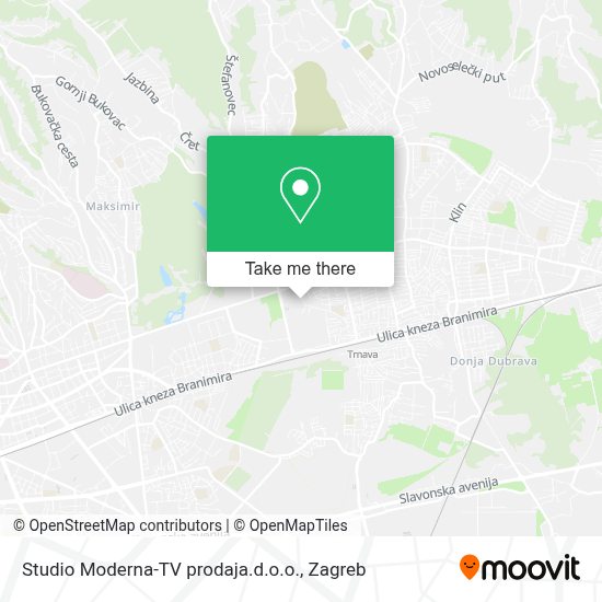 How To Get To Studio Moderna Tv Prodaja D O O In Zagreb By Bus Train Or Light Rail