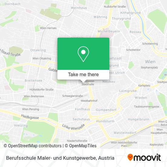 How To Get To Berufsschule Maler Und Kunstgewerbe In 15 Rudolfsheim Funfhaus By Bus Subway Light Rail Or S Bahn