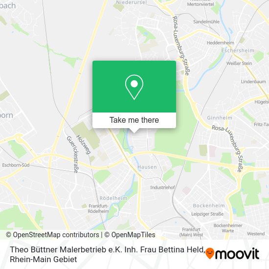 How To Get To Theo Buttner Malerbetrieb E K Inh Frau Bettina Held In Frankfurt Am Main By Bus Subway Train Or S Bahn