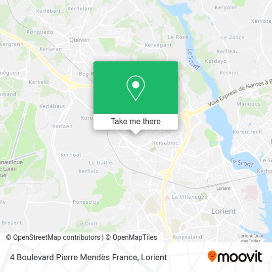 You may unsubscribe at any time by clicking the unsubscribe link included in the newsletter. How To Get To 4 Boulevard Pierre Mendes France In Lorient By Bus Or Ferry