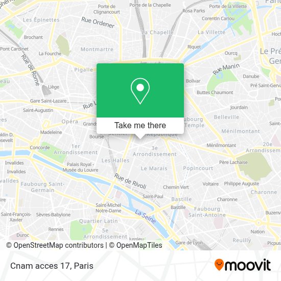 How To Get To Cnam Acces 17 In Paris By Bus Metro Train Or Rer