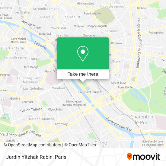 How To Get To Jardin Yitzhak Rabin In Paris By Metro Bus Light Rail Or Rer