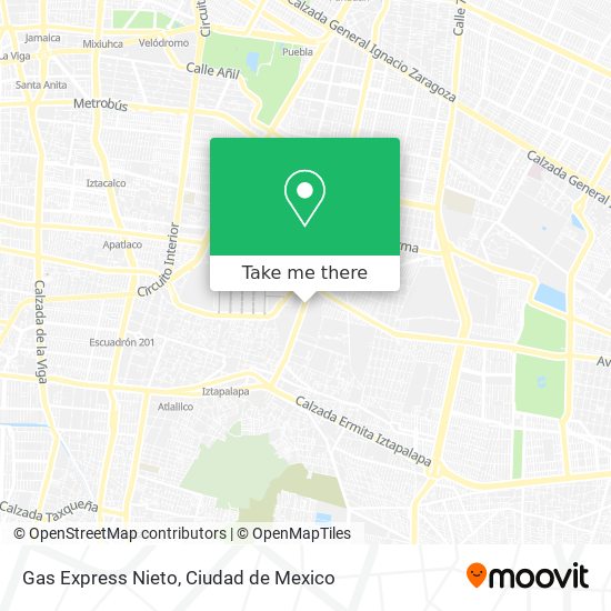 How To Get To Gas Express Nieto In Iztacalco By Bus Or Metro