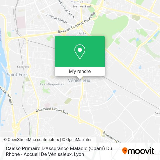 Vous trouverez dans les lignes qui suivent toutes les coordonnées de la cpam de lyon pour le département du rhône. Comment Aller A Caisse Primaire D Assurance Maladie Cpam Du Rhone Accueil De Venissieux A Venissieux En Bus Metro Ou Tram
