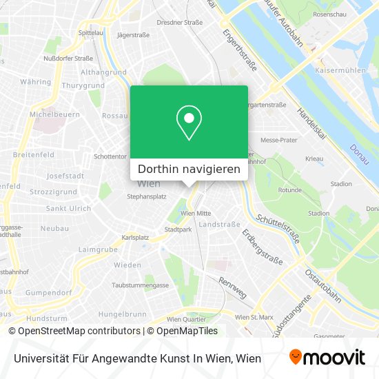 Wie Komme Ich Zu Universitat Fur Angewandte Kunst In Wien In 1 Innere Stadt Mit Dem Bus Der U Bahn Der S Bahn Oder Der Strassenbahn