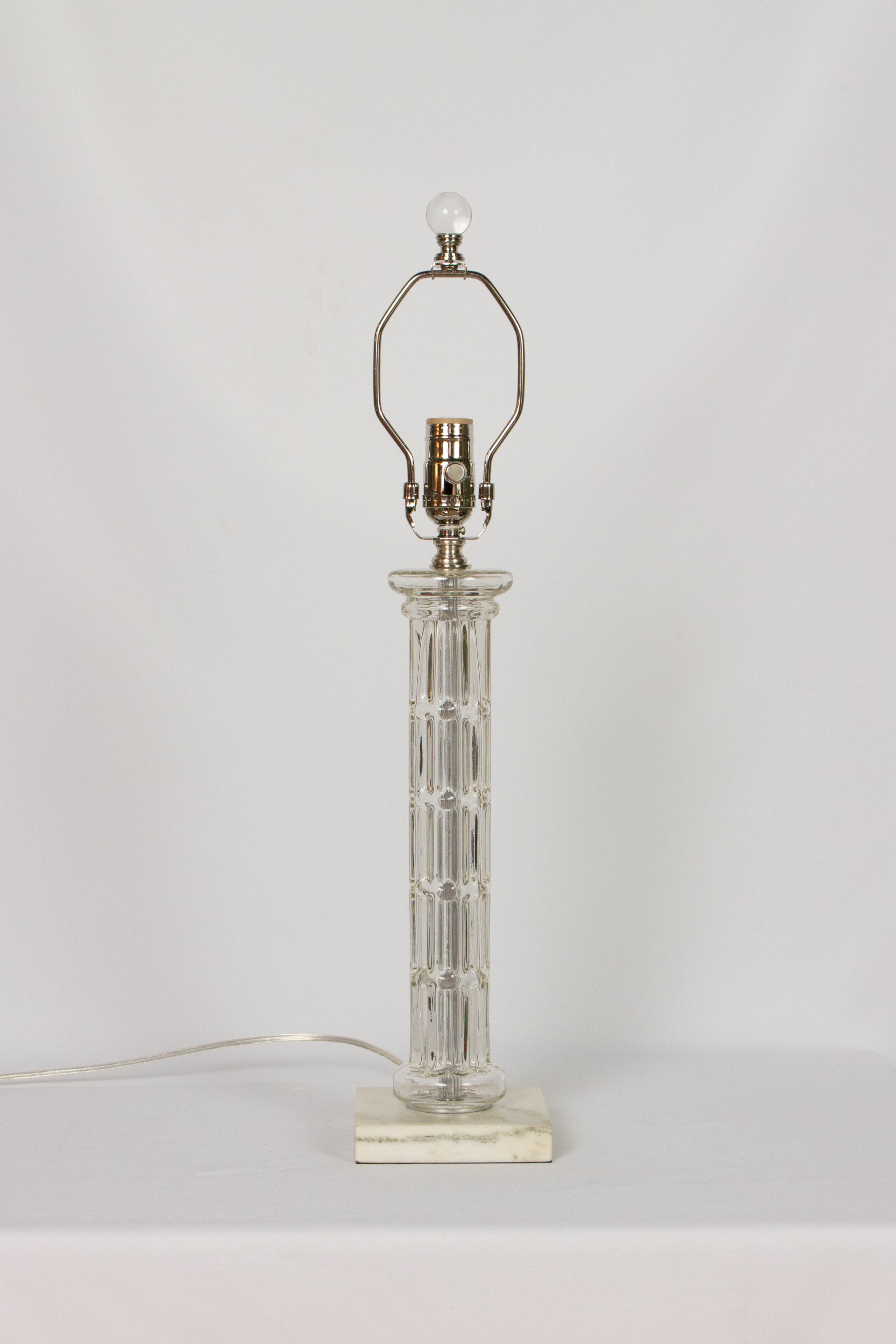 Every item on this page was curated by an elle decor editor. Glass Column Lamp with White Marble Base - Appleton Antique Lighting