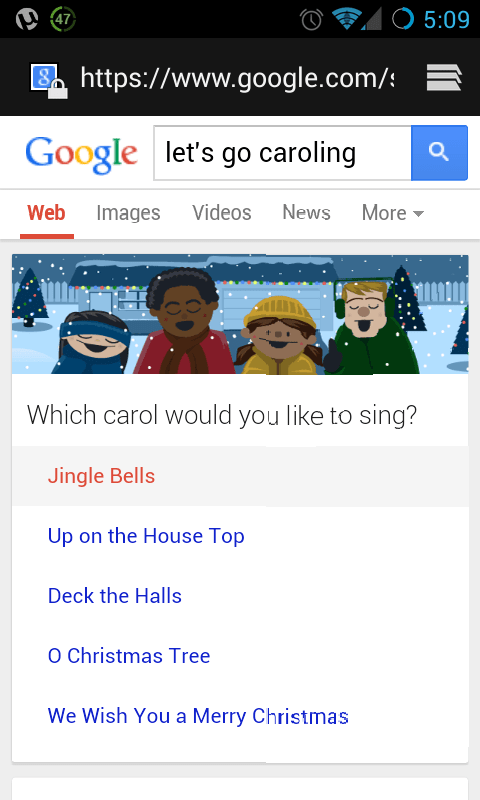 Let S Go Caroling With Google Search