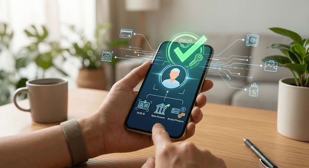 خدمات مصرفية من دون زيارة الفرع.. ماذا تقدم الهوية المالية الرقمية (eKYC)؟ خدمات مصرفية من دون زيارة الفرع.. ماذا تقدم الهوية المالية الرقمية (eKYC)؟