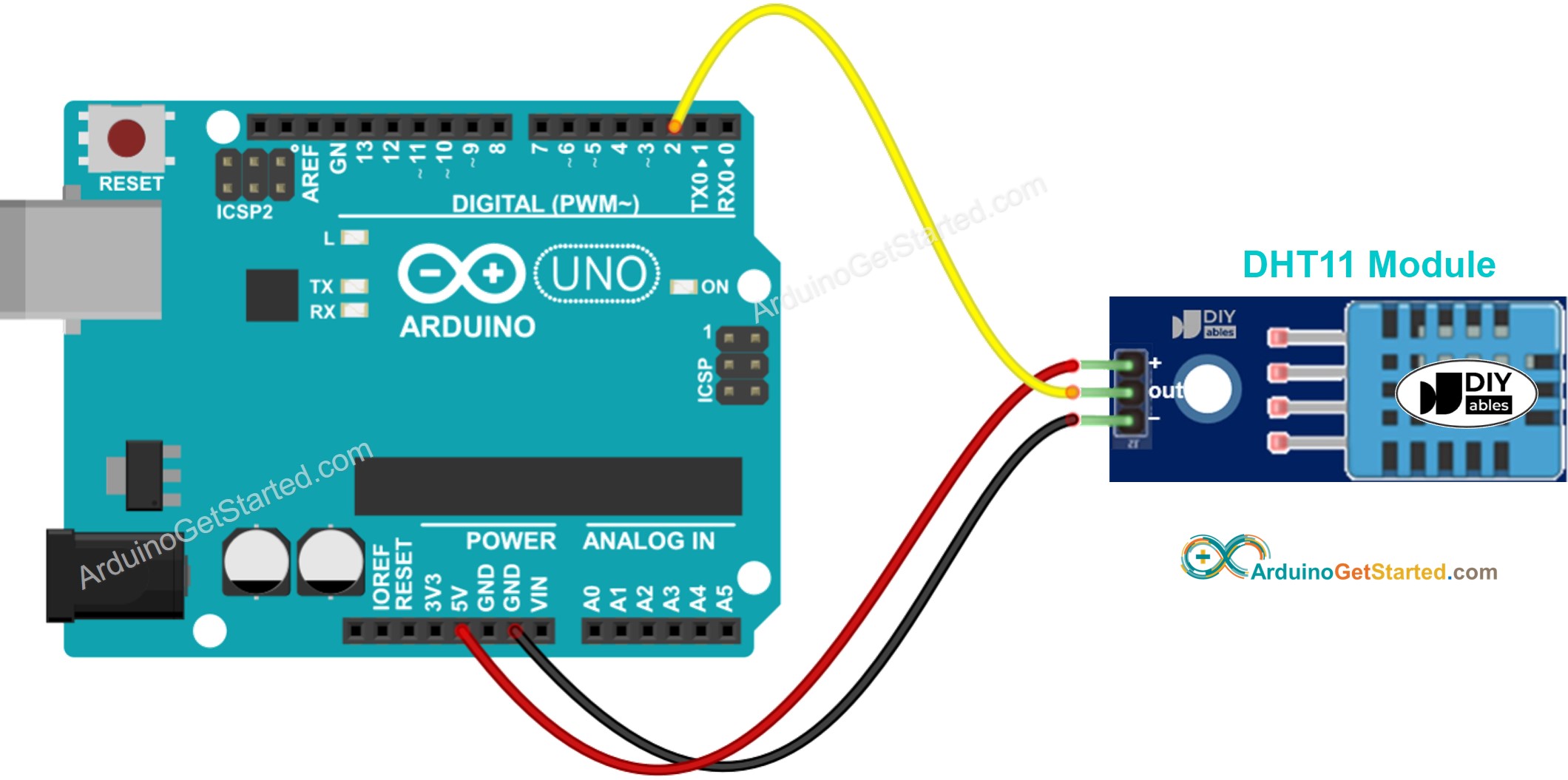 Circuit Diagram For Dht11 With Arduino