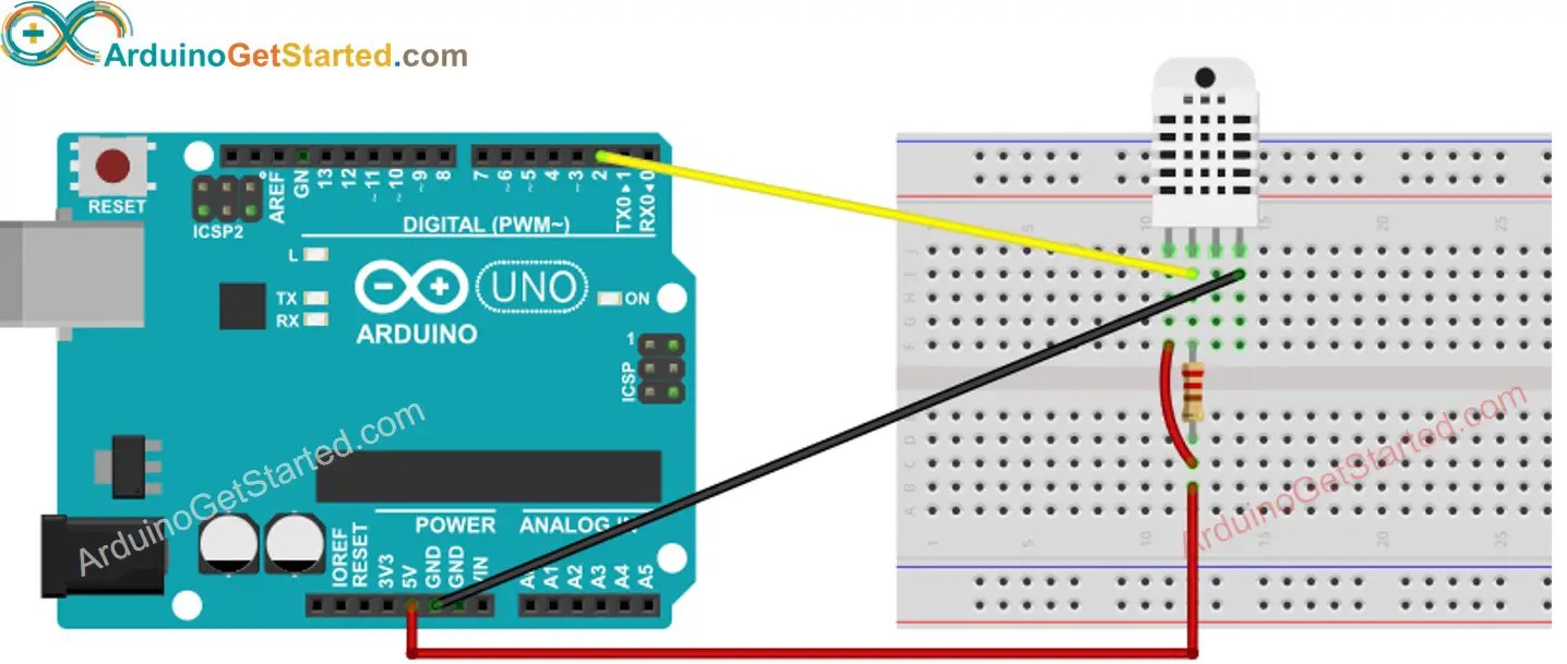 Circuit Diagram Of Temperature And Humidity Sensor - Circuit Diagram