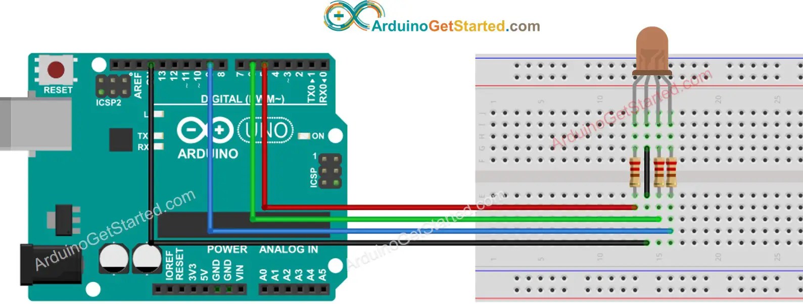 Arduino Led Strip Wiring Diagram - Circuit Diagram