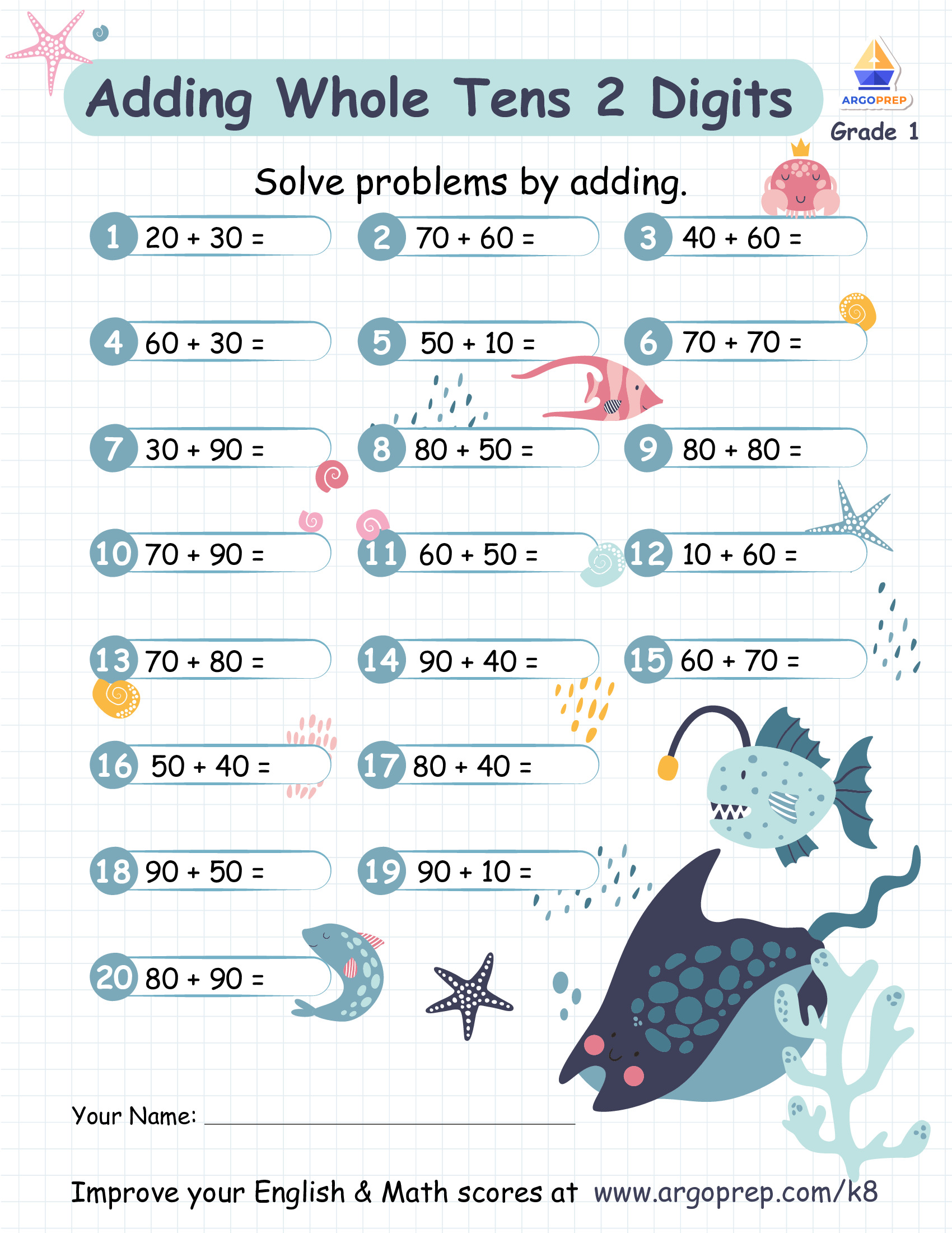 My grandparents live in kerala. Making Friends And Tens In The Deep Blue Sea Argoprep