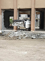 Demining machine building