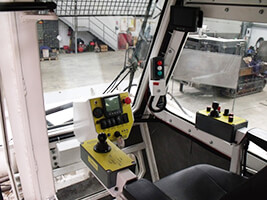 demining machine interiors