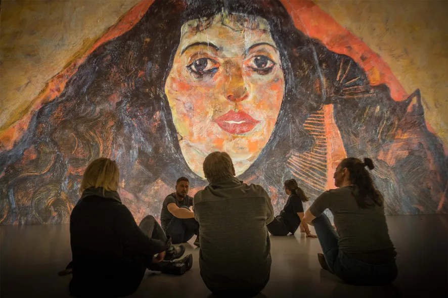 Deep Space Live Egon Schiele Und Das Bildnis Trude Engel Ars Electronica Blog