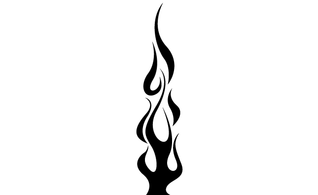 Arsenal Logo Black And White - Flames Vector Pack