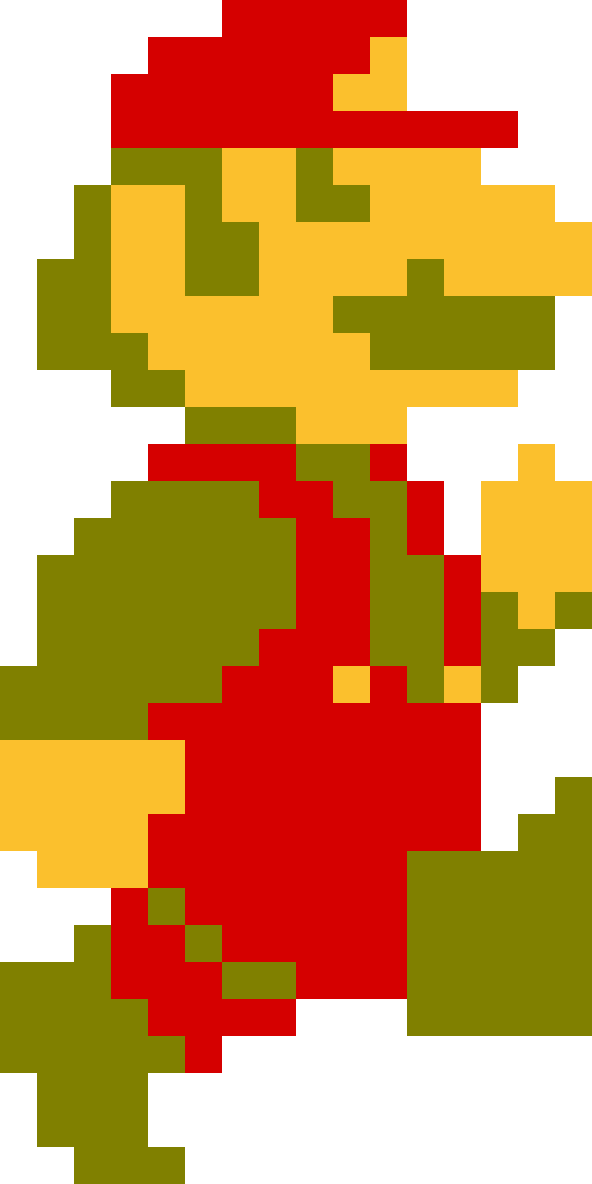 Transparent Super Mario Bros 8 Bit Novocom Top