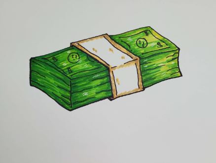 Something to do 748 3 something to do draw hair draw eyes nose and mouth draw body did you make this project? Money Stack Drawing Art Tutorial For Beginners Art By Ro
