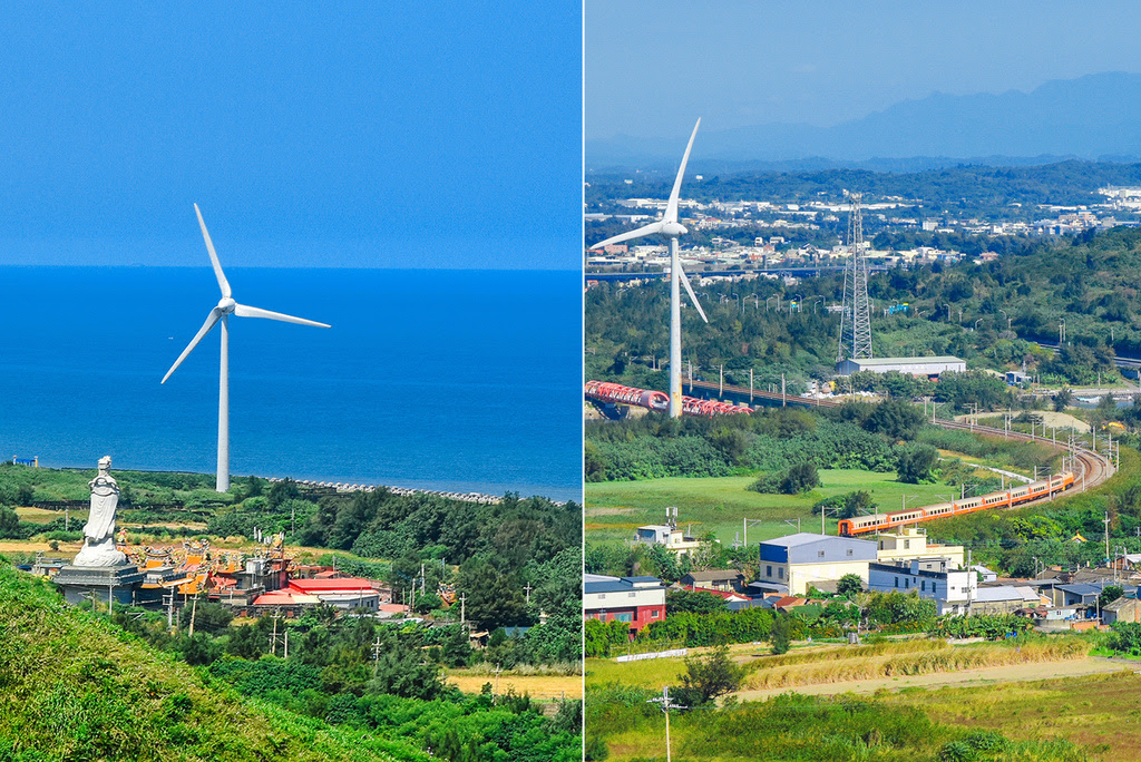 苗栗景點【後龍好望角】後龍半天寮休閒文化園區，苗栗濱海最高點，海岸線、鐵道線