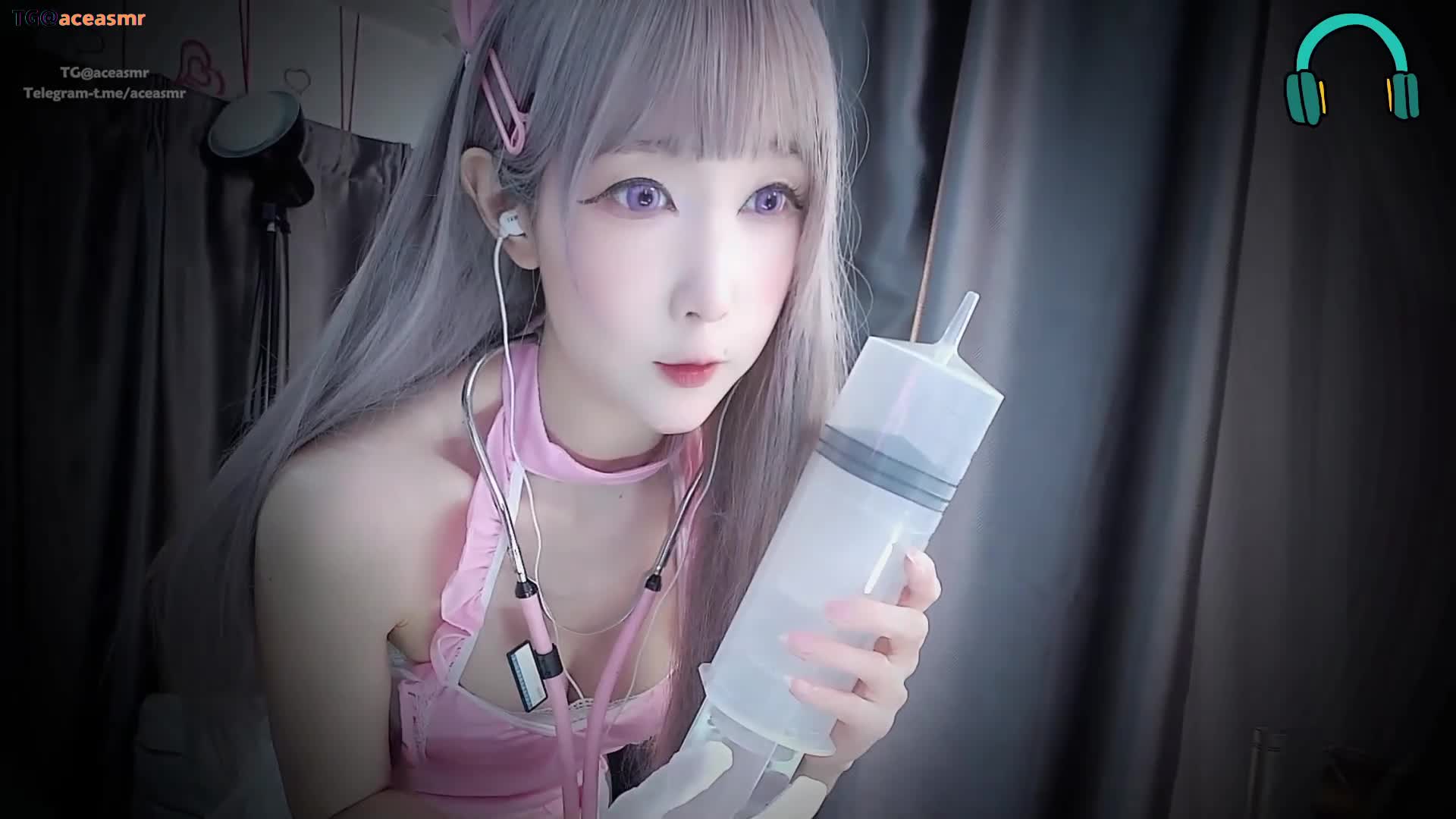 #cos娃娃爱打豆豆     小护士的特殊看护 来自 @aceasmr 分享