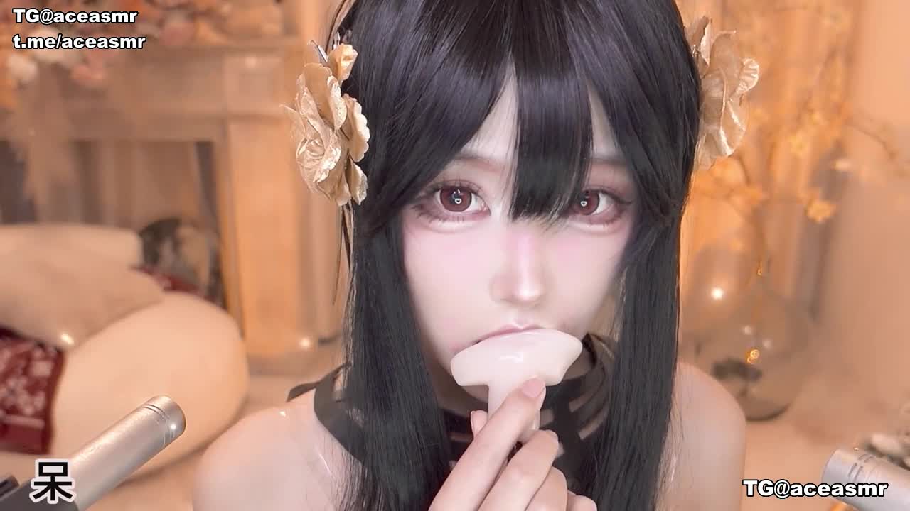 #二呆啾 吃耳朵 双视角 来自 @aceasmr 分享