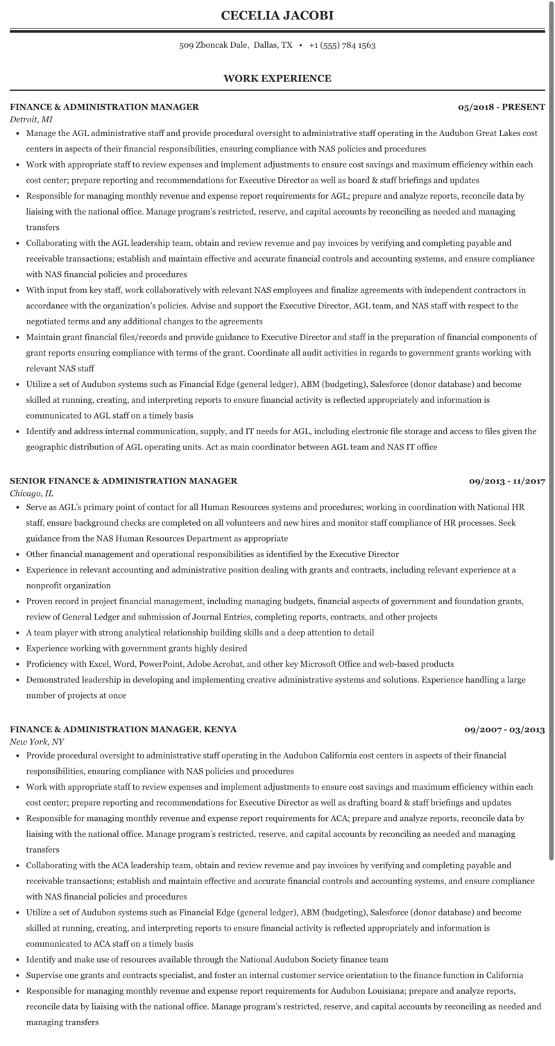 Administration Manager Resume / 5 System Administrator Resume Examples For 2021 Resume Worded Resume Worded - Previous experience of being in supervisory role for one or more employees, alternatively experience from working as executive .