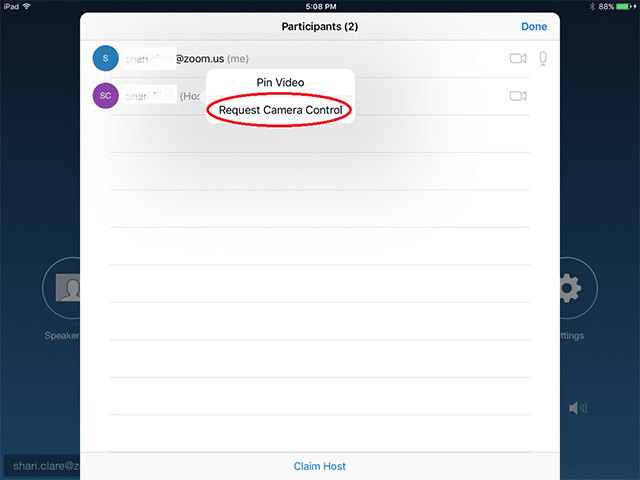 Controles De La Camara De Zoom Rooms Zoom Centro De Ayuda