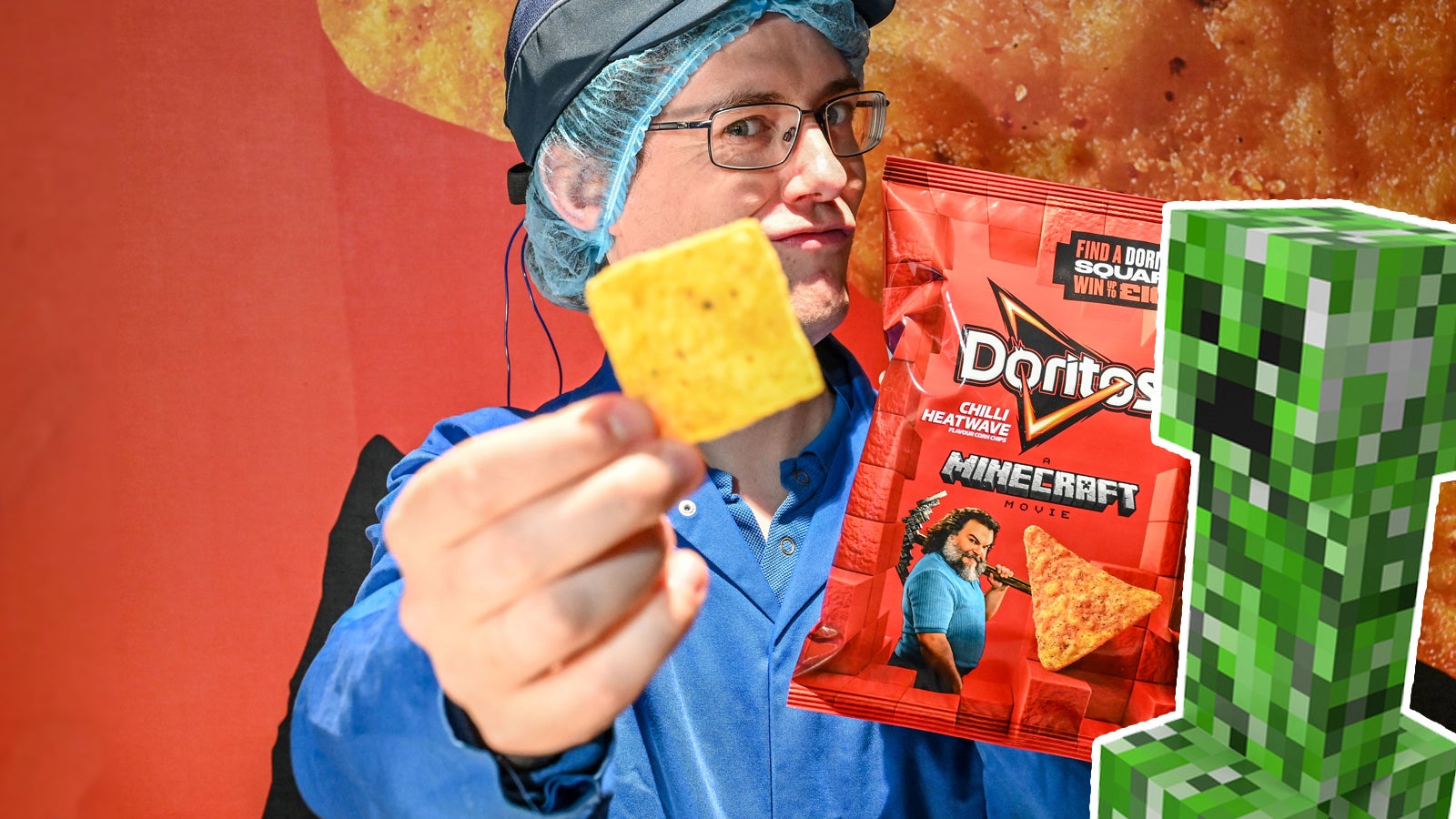 Doritos are getting a Creeper flavour to promote the Minecraft Movie
