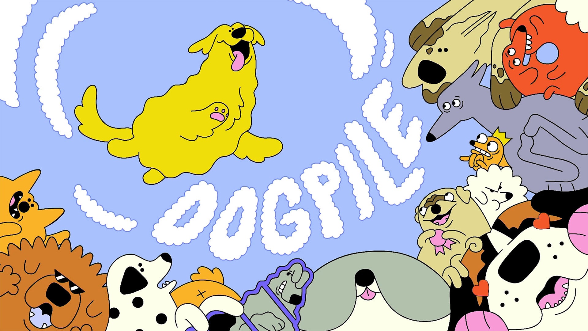 Match delightfully silly, hand-drawn dogs in Dogpile, a roguelike deckbuilder take on Suika Game