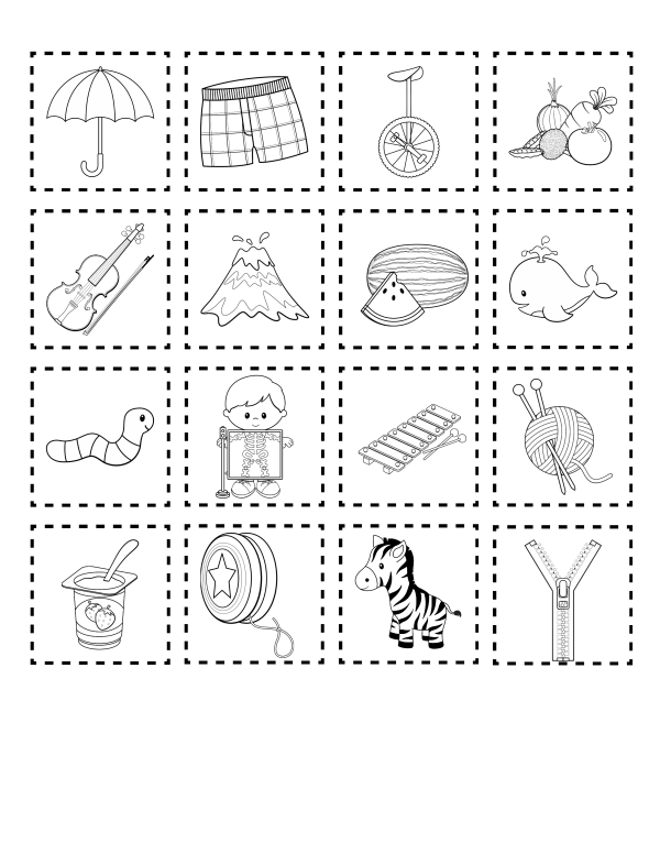printable alphabet book cut color paste