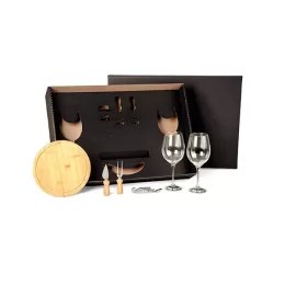 Kit Queijo e Vinho 6 Pçs SMKT-90207