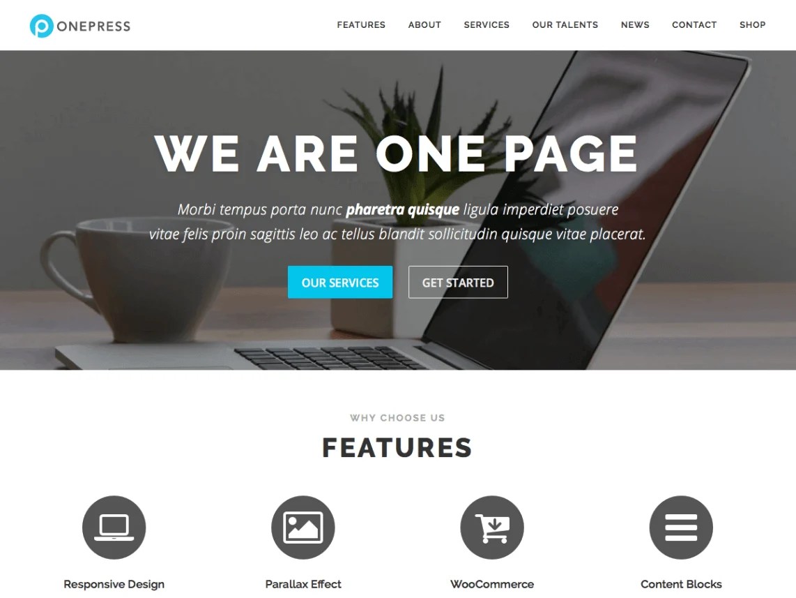 Ready to use sections for team, . 15 Best Free One Page Wordpress Themes 2021 Athemes