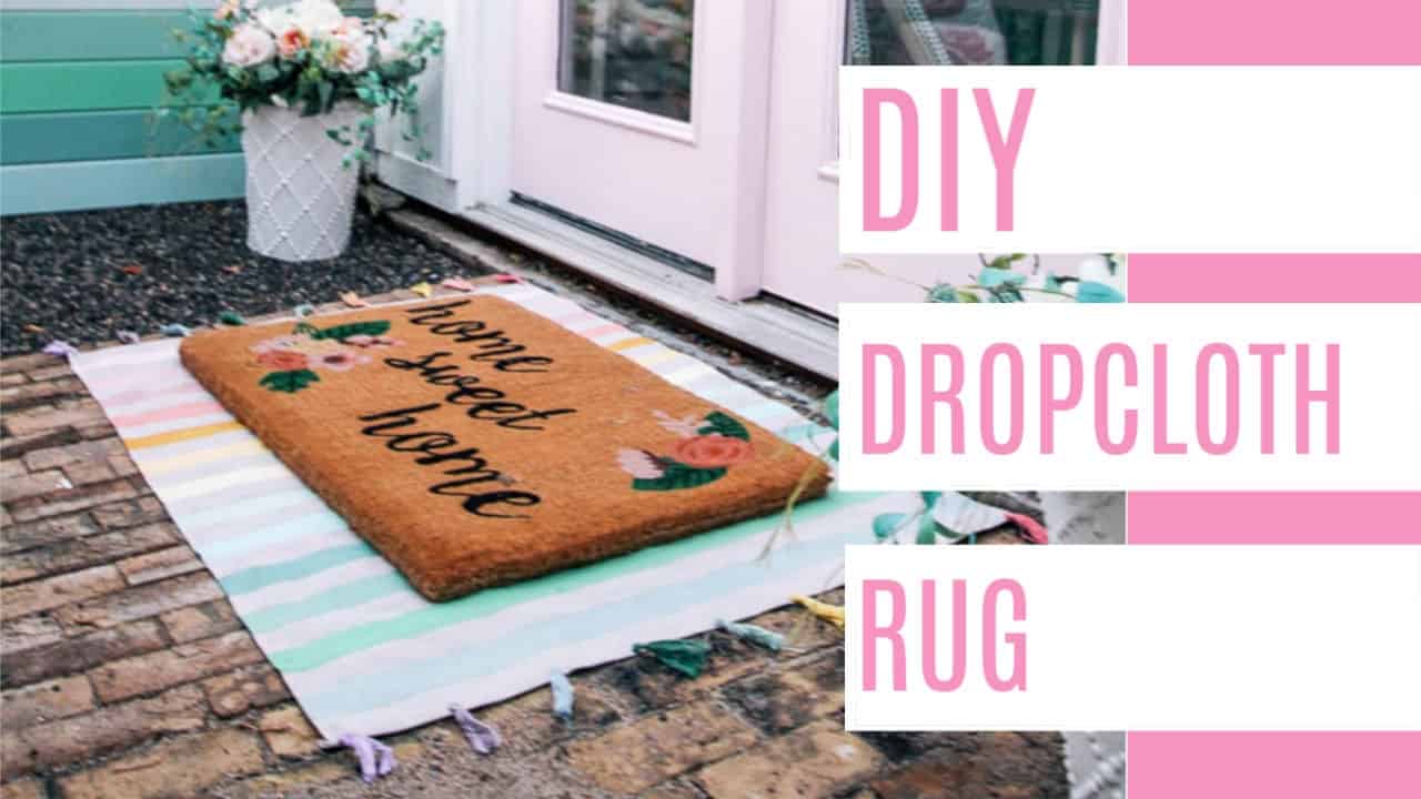 DIY Drop Cloth Rug - at home with Ashley