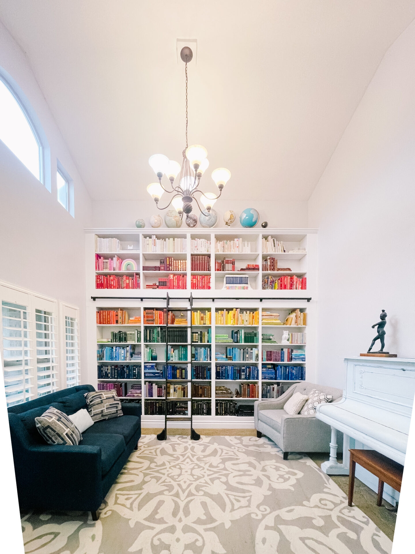 IKEA Billy Bookcase Hack Library - at home with Ashley