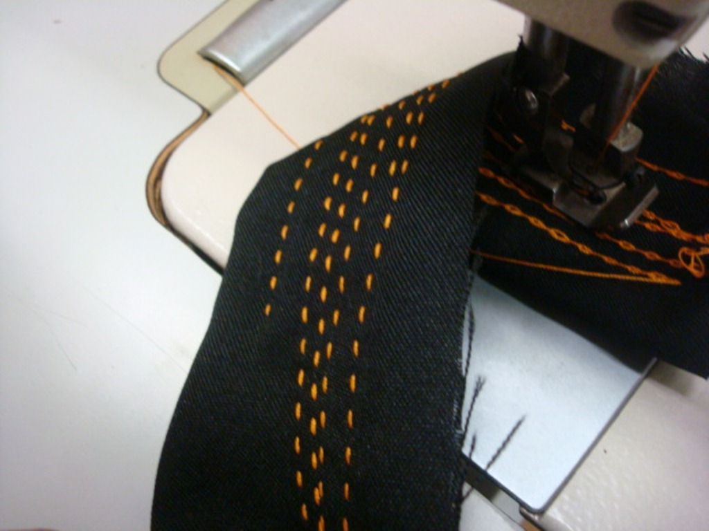 Back stitch is a basic embroidery stitch that is useful for working thin lines or for outlining patterns and shapes. Server Saddle Stitch Sewing Machine
