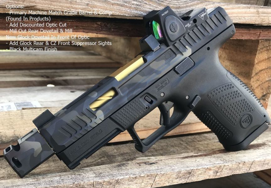 PRIMARY MACHINE DEBUTS NEW!! CZ P10C CUSTOM SLIDES! ATTACKCOPTER