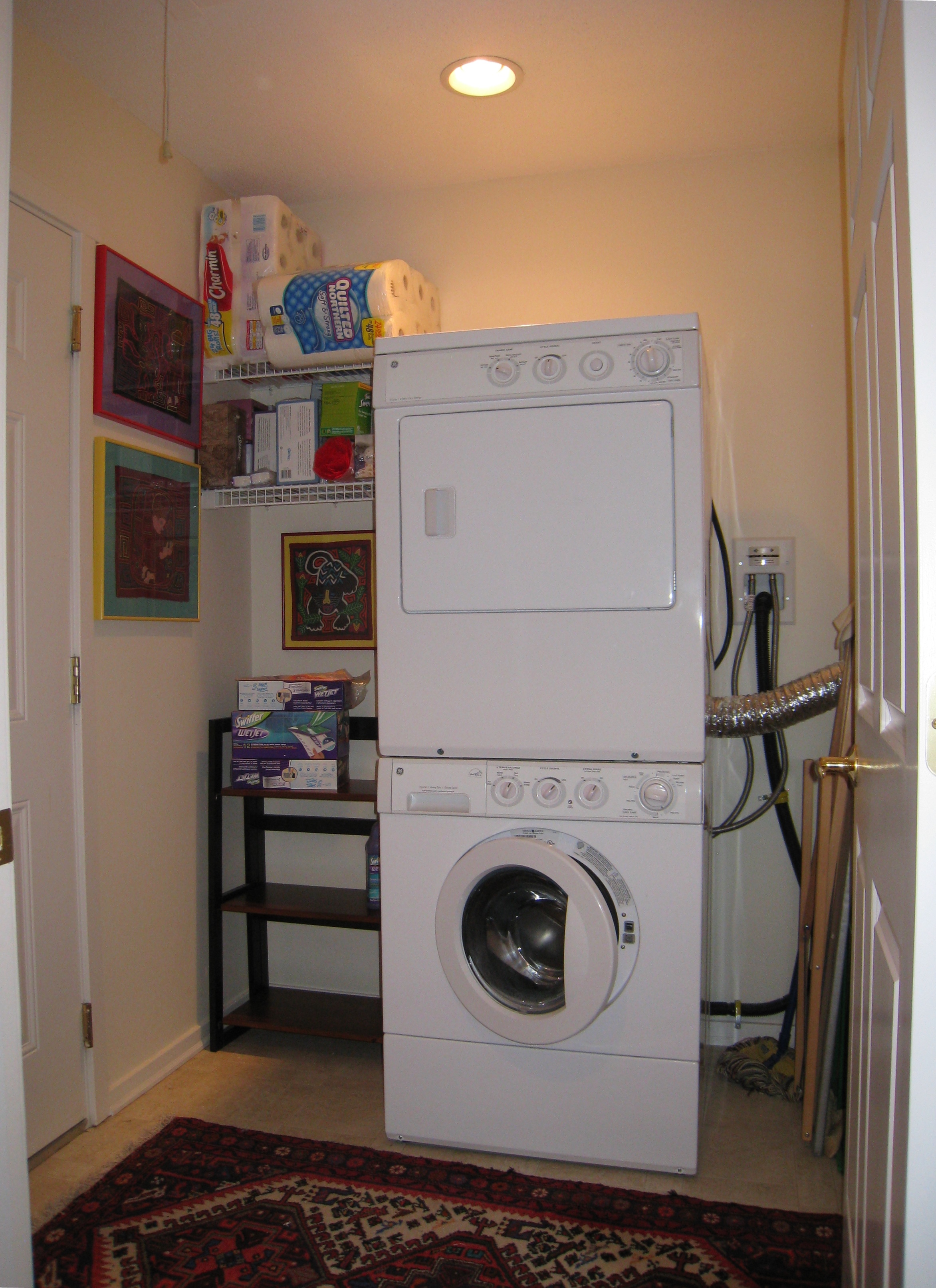 Browse online deals on a great selection of stacked washer dryers from top brands. Laundry Room Makeover - AtWell Staged Home
