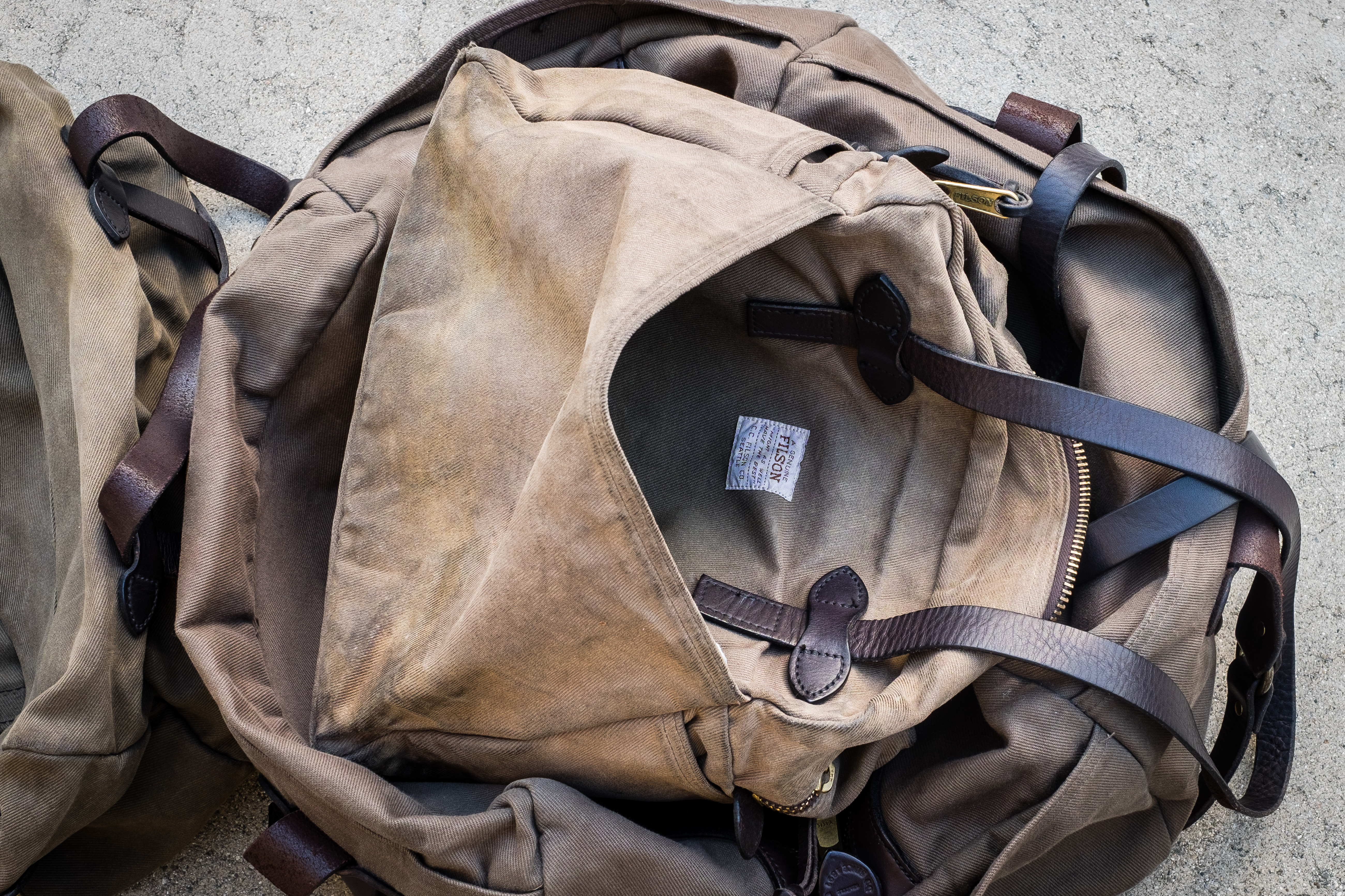 Filson Otter Green vs Tan Aging and 