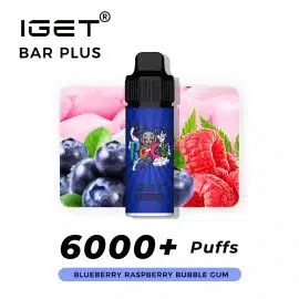 Iget Bar Plus Kit-Blueberry Raspberry Bubble Gum