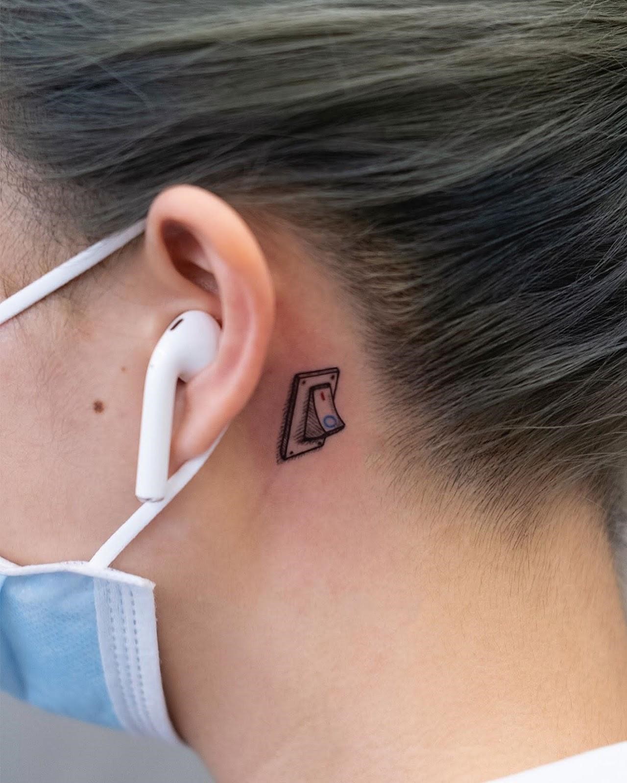 Top 50 Cool And Meaningful Behind The Ear Tattoo Ideas - Authoritytattoo 1600_x_1280_jpg