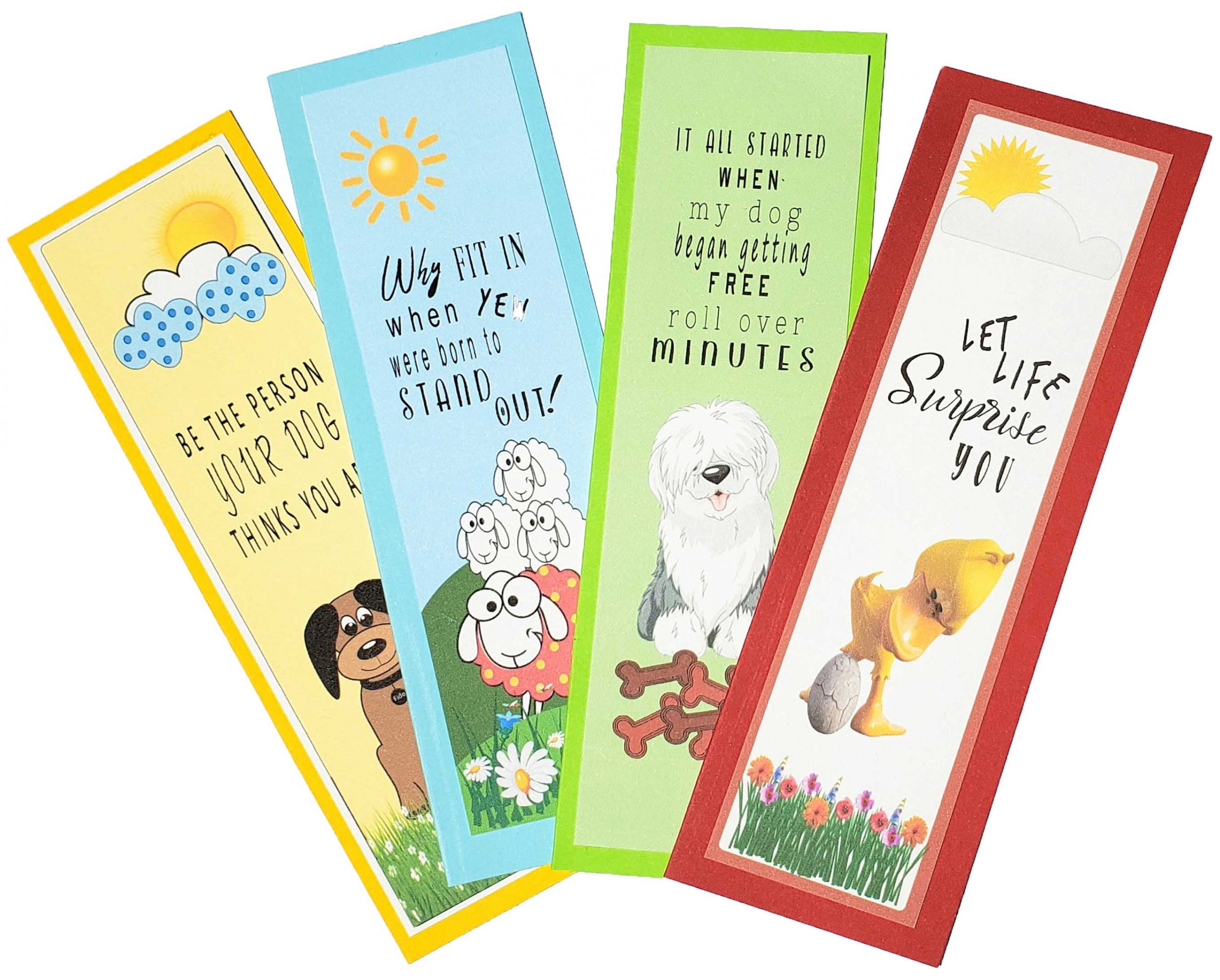 critter quotes bookmark set of 4 linda gilman