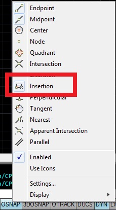 Insert OSNAP | AutoCAD Tips